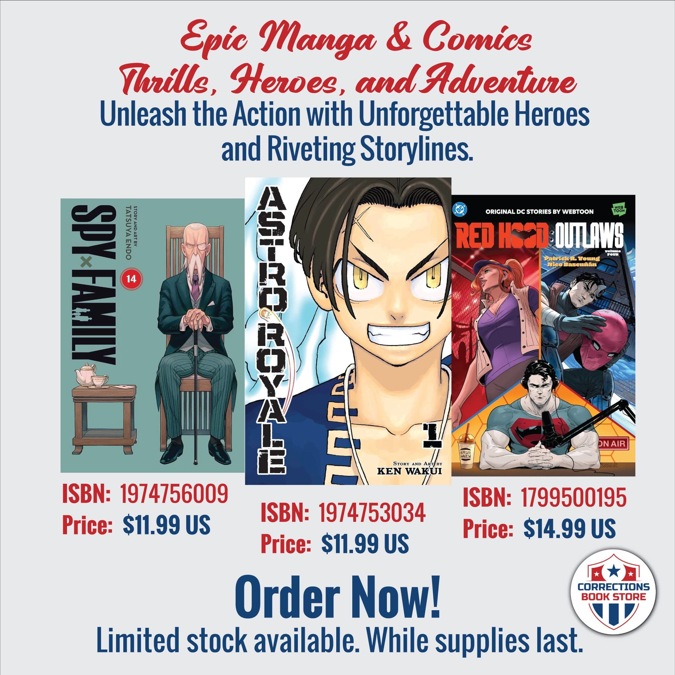 Epic Manga & Comics Thrills, Heroes, and Adventure - Corrections Bookstore