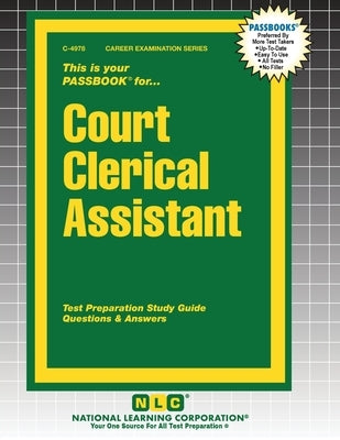 Court Clerical Assistant by Passbooks