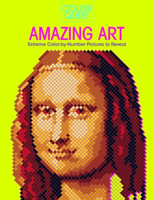 Color Quest: Amazing Art: Extreme Color-By-Number Pictures to Reveal Paperback Sourcebooks