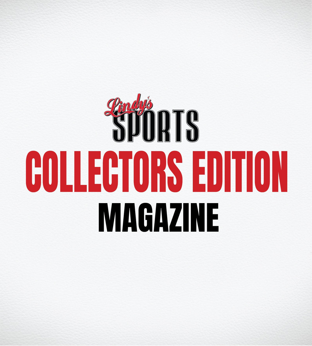 Lindys Collectors Edition Sports Magazines Lindys Sports