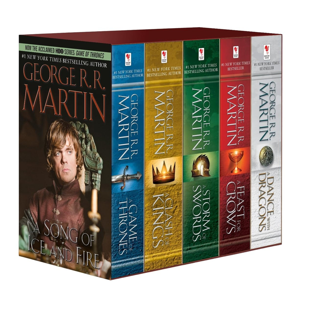 George R. R. Martin's a Game of Thrones 5-Book Boxed Set (Song of Ice and Fire Series): A Game of Thrones, a Clash of Kings, a Storm of Swords, a Feas Literature & Fiction George R. R. Martin