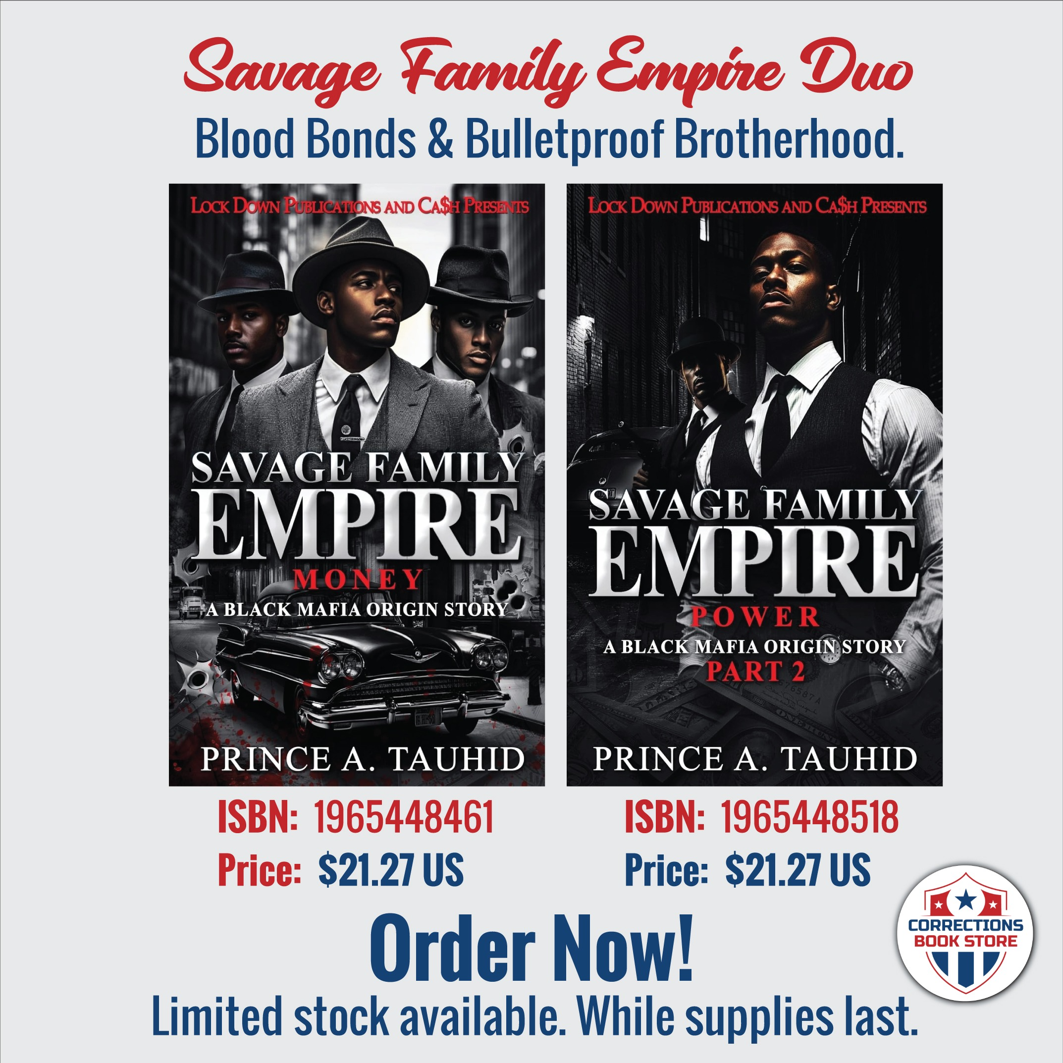 Savage Family Empire Duo - Urban Fiction Bundle - Corrections Bookstore 