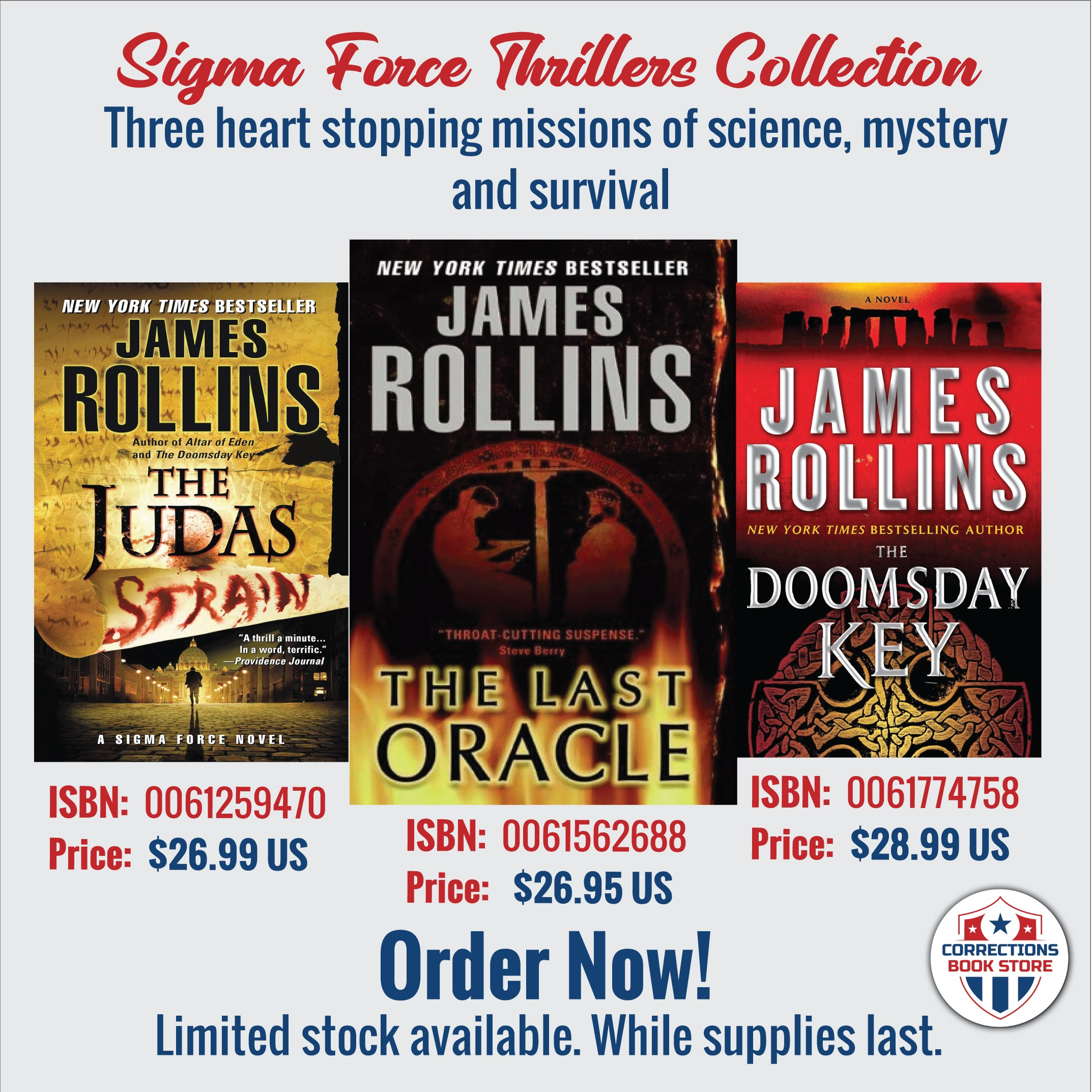 Sigma Force Thrillers Collection - Mystery Bundle - Corrections Bookstore 