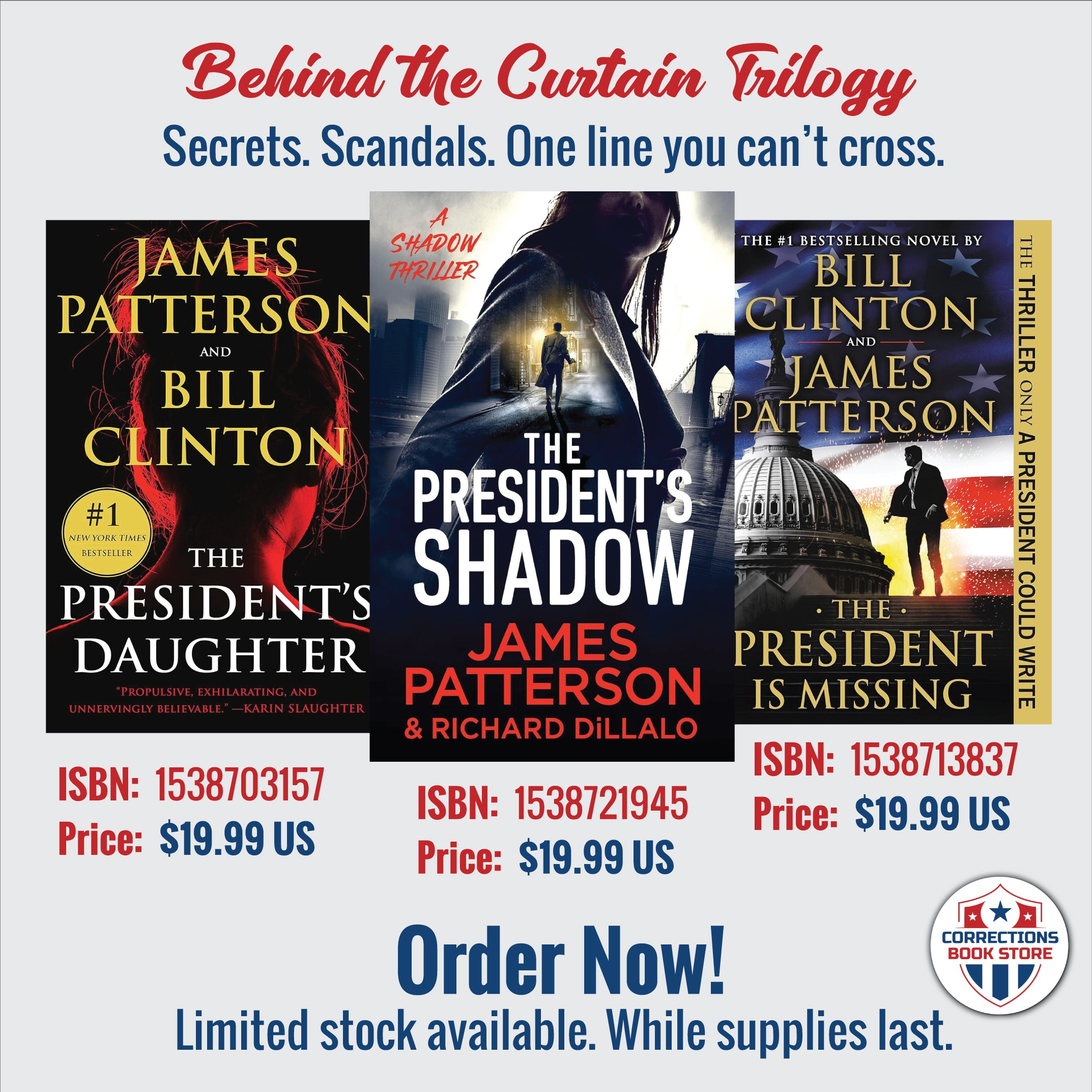 Behind the Curtain Trilogy - Corrections Bookstore 