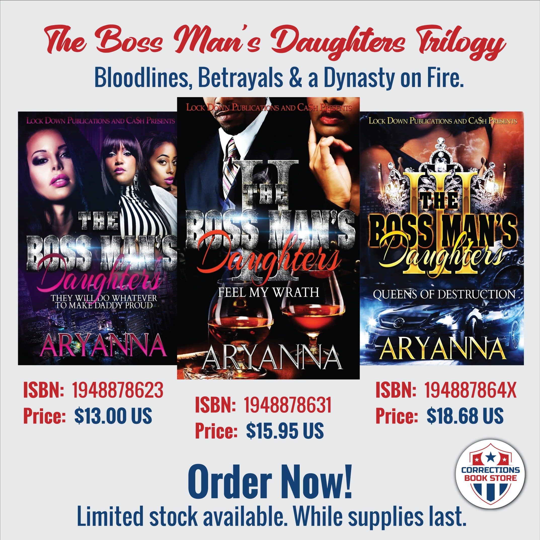 The Boss Man's Daughters Trilogy - Urban Fiction Bundle - Corrections Bookstore 