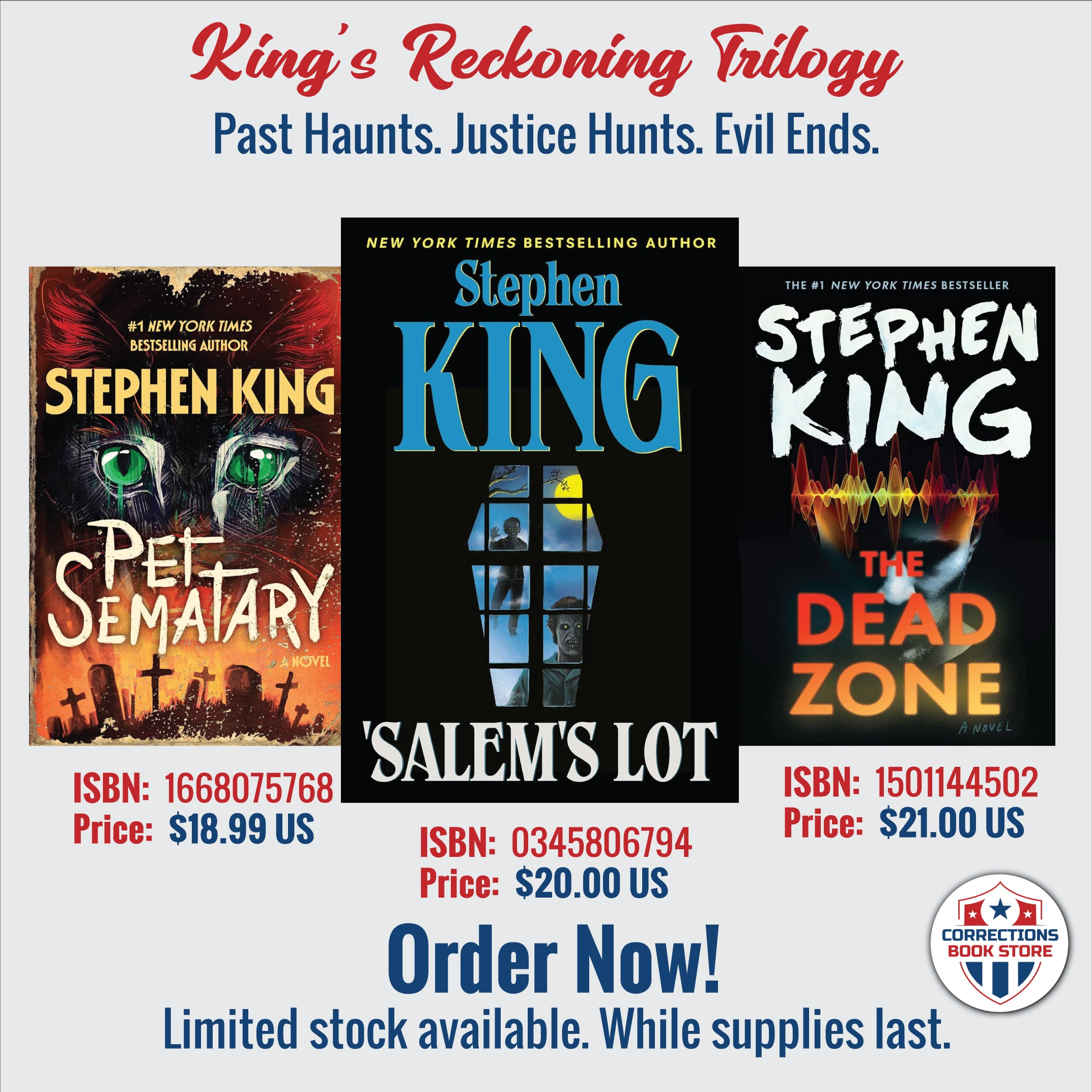 King's Reckoning Trilogy - Horror Bundle - Corrections Bookstore 