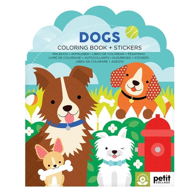 Dogs Coloring Book + Stickers by Petit Collage