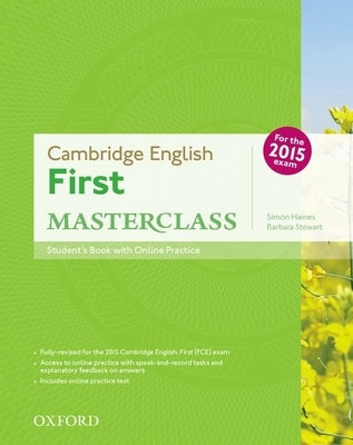Cambridge English First Masterclass Student Book with Online Practice Test Paperback Oxford