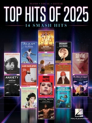Top Hits of 2025: 14 Smash Hits Arranged for Piano, Voice, and Guitar with Full Lyrics by 
