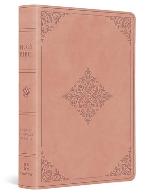ESV Value Large Print Compact Bible (Trutone, Blush Rose, Fleur-De-Lis Design) by Esv Bibles