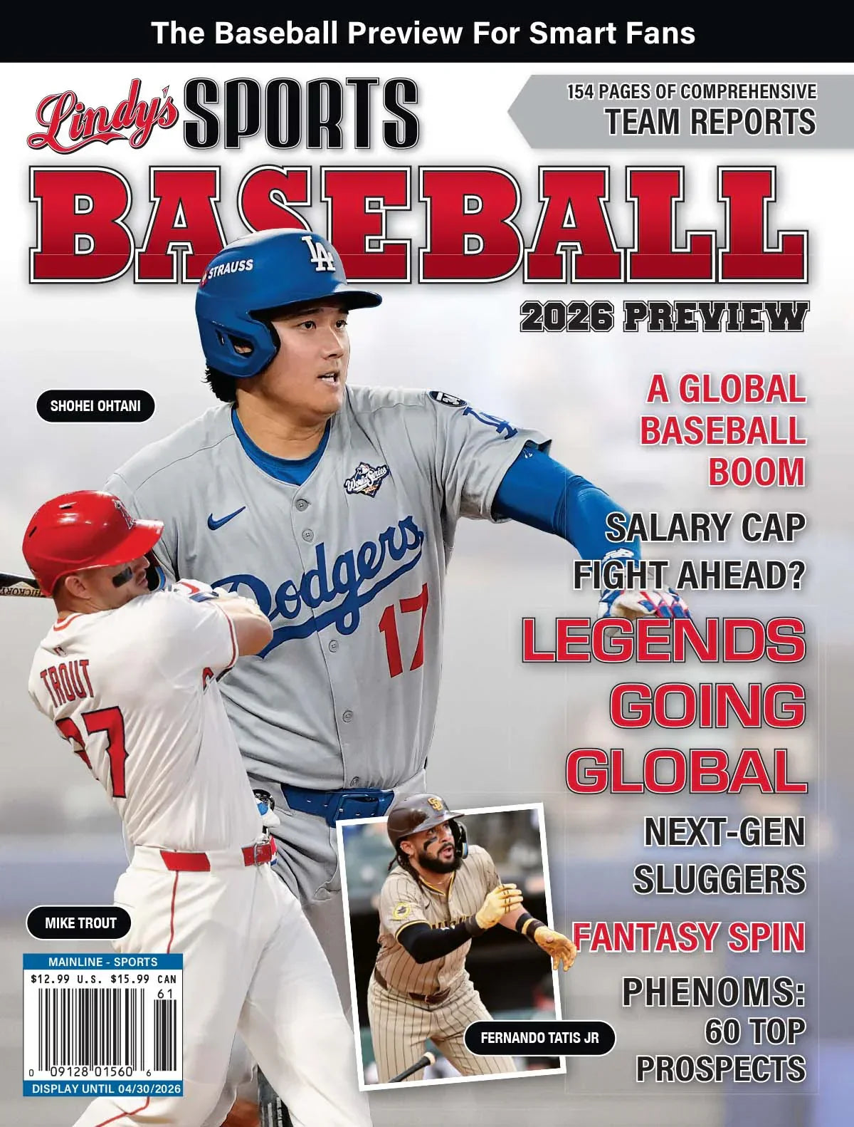 2026 Lindy's Baseball Preview Magazine / Covers Vary - Corrections Bookstore 